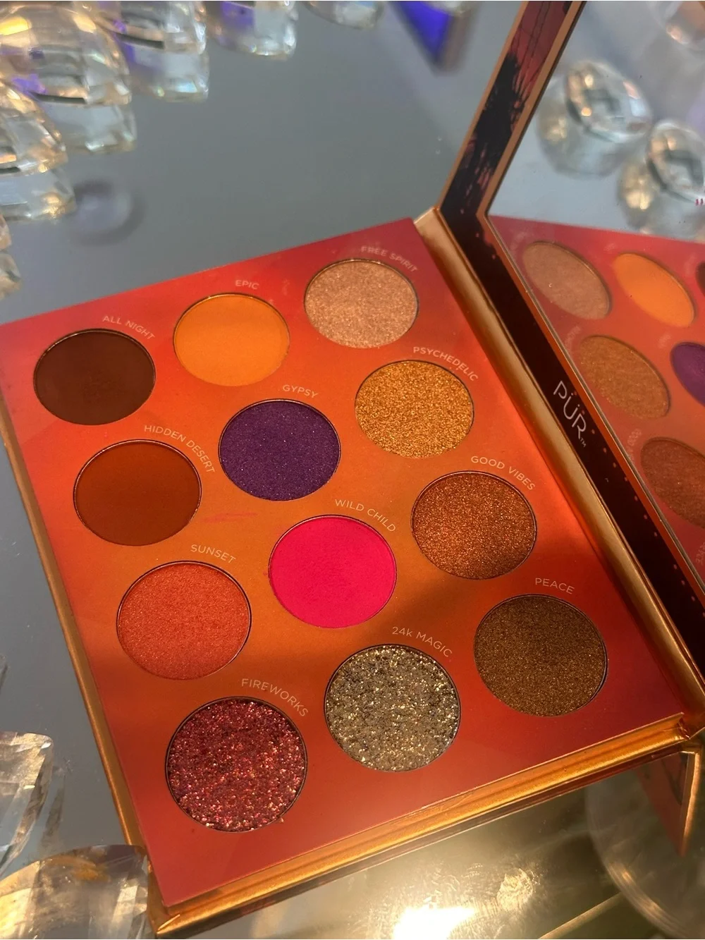 PÜR Festival 12 Shade Eyeshadow Palette NEW NWOB Vegan Cruelty Free Glam Summer